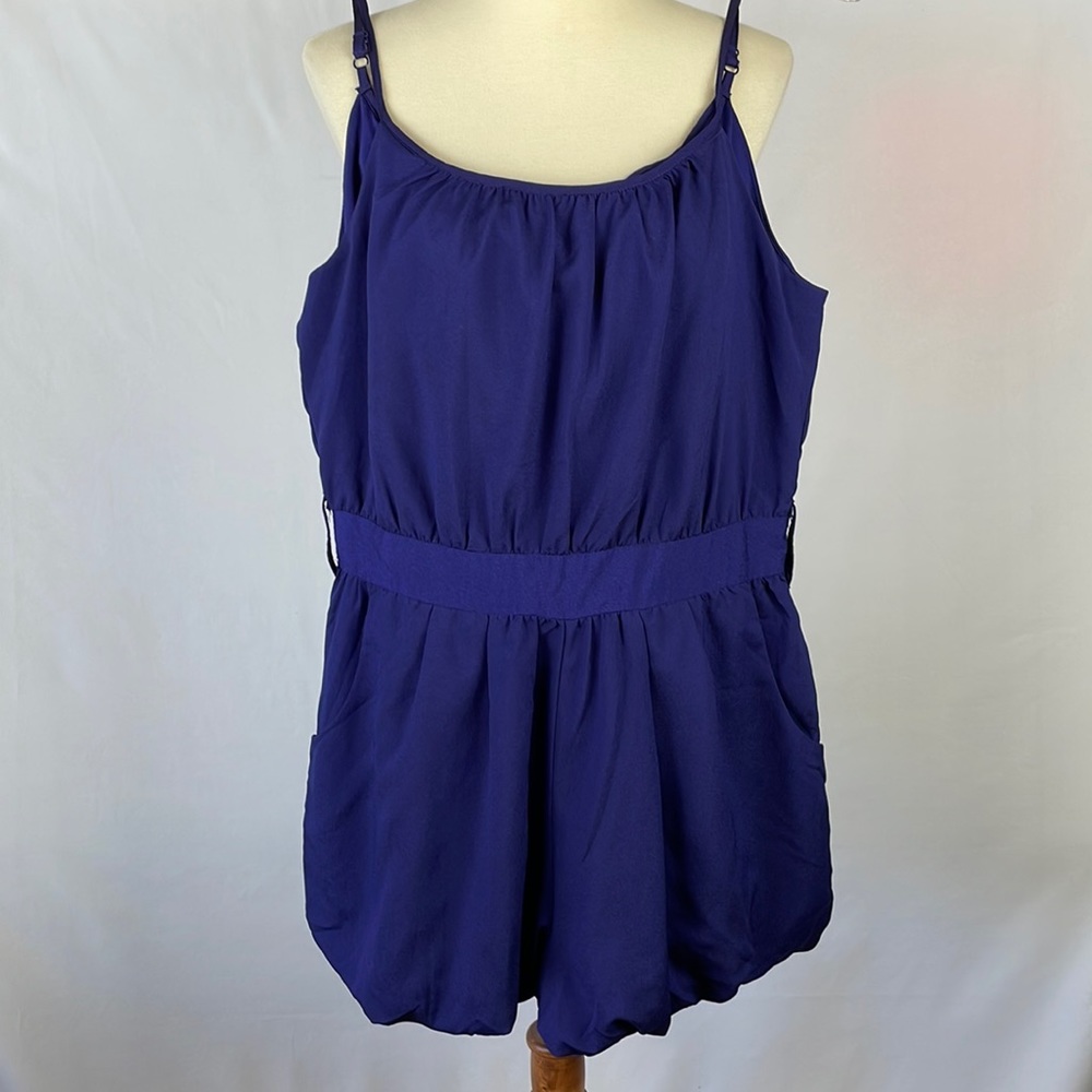 NWT Forever 21 Blue Jumpsuit/Romper w/Deep Front Pockets - Size Small